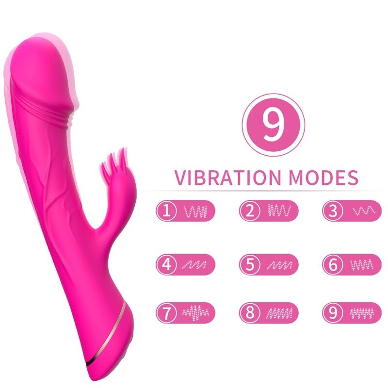 ARMONY - DILDO VIBRATOR RABBIT SILICONE FUCHSIA