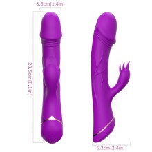 ARMONY - DILDO VIBRADOR COELHO SILICONE ROXO